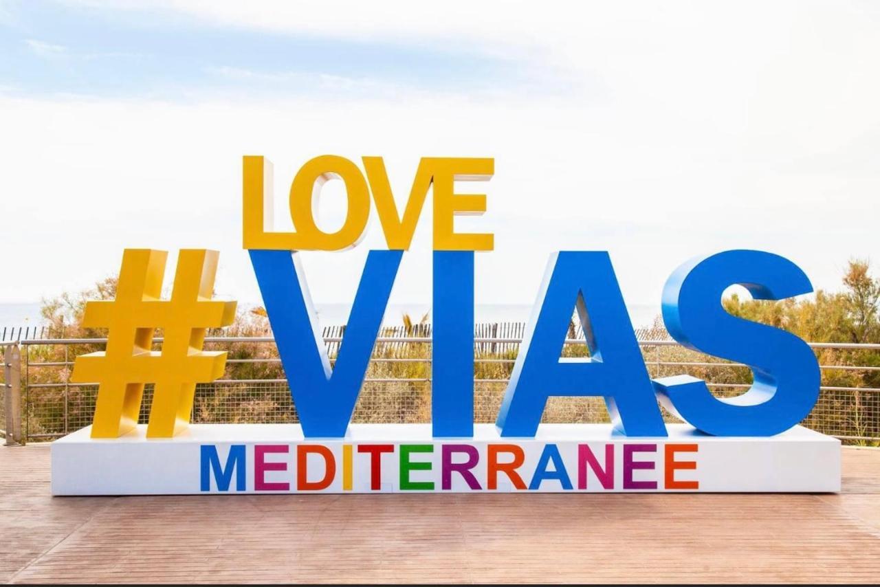 Mobilhome Vias Plage Dans Camping 외부 사진